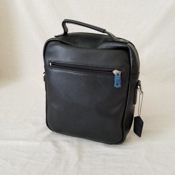 NWOT! Upscale Leather Messenger Shoulder Crossbody Bag w/Detachable Strap - Picture 8 of 12